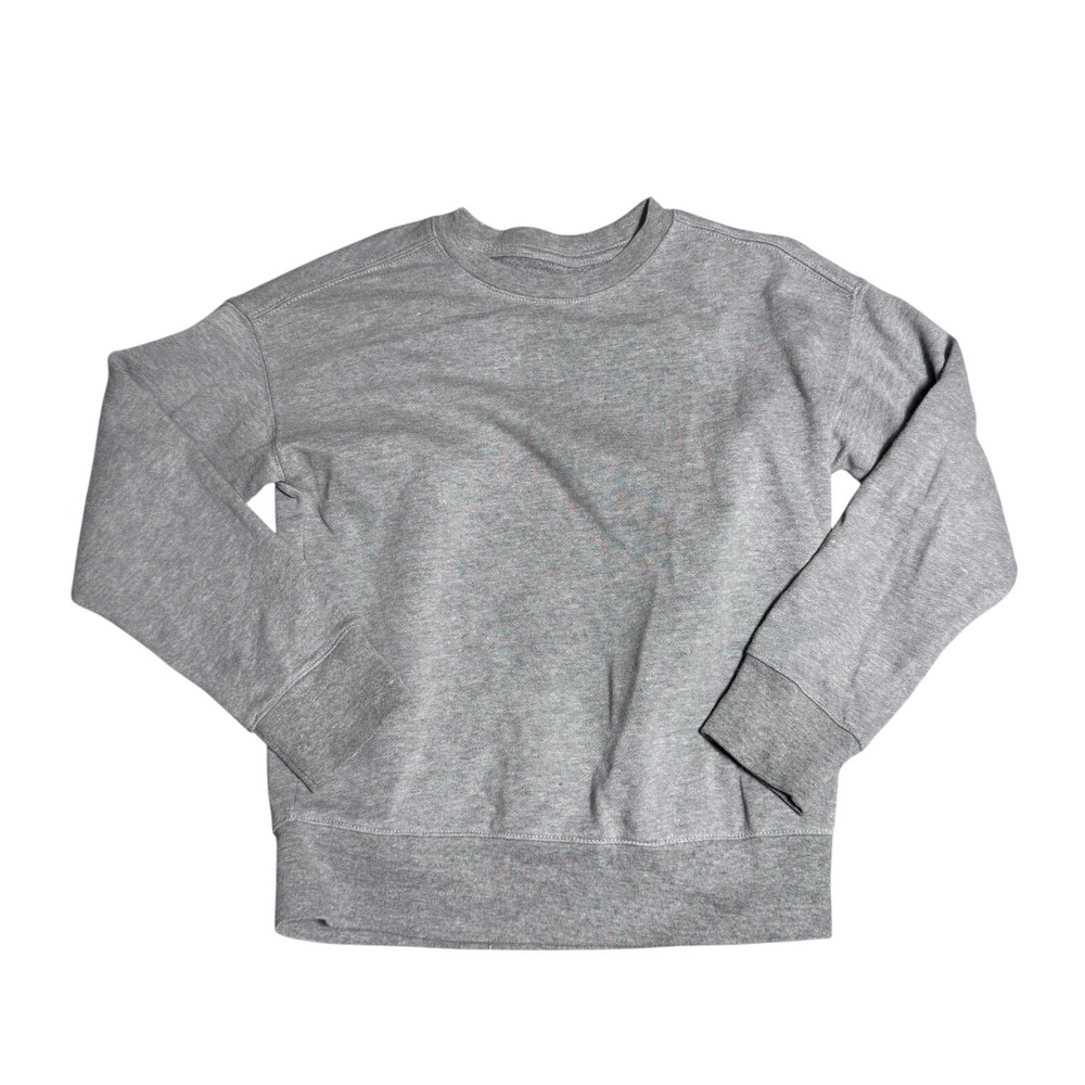 Athletic Works Kids Heather Gray Crewneck Sweatshirt Fleece Pullover Size M 8